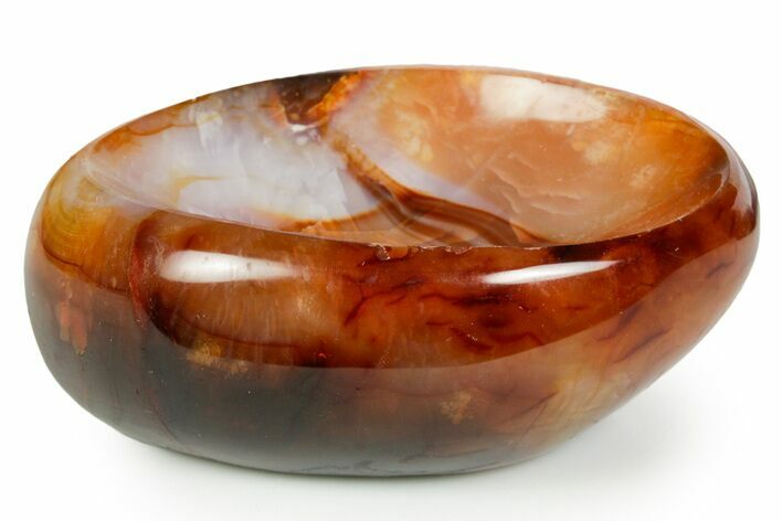 Beautiful Carnelian Agate Dish - Madagascar #361400